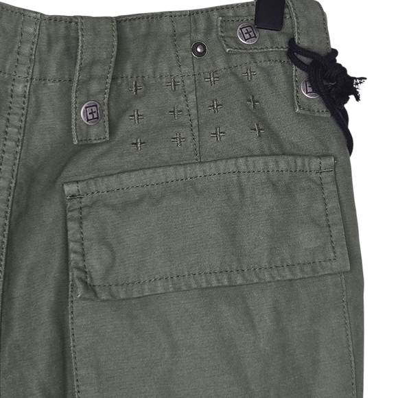 KSUBI Womens Army Green High Rise Interlude Ankle Cargo Pants Size Medium - Picture 6 of 14